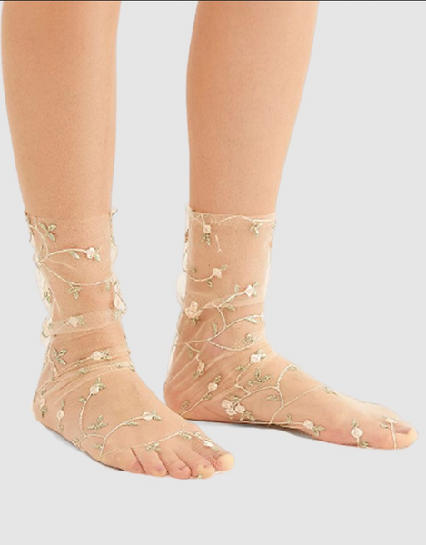 High Heel Jungle - Spring Fling Socks - Pink