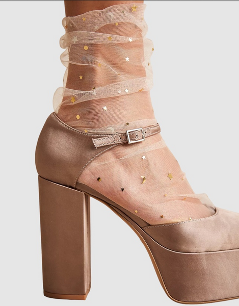 High Heel Jungle - Starry Sky Tulle Socks