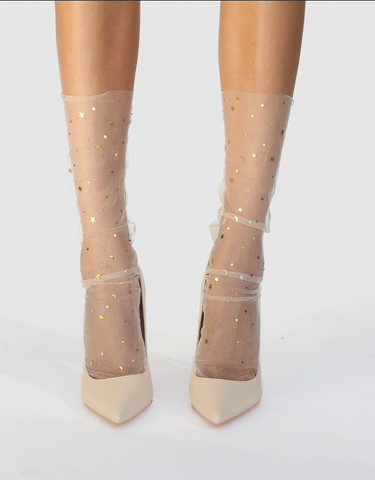 High Heel Jungle - Starry Sky Tulle Socks