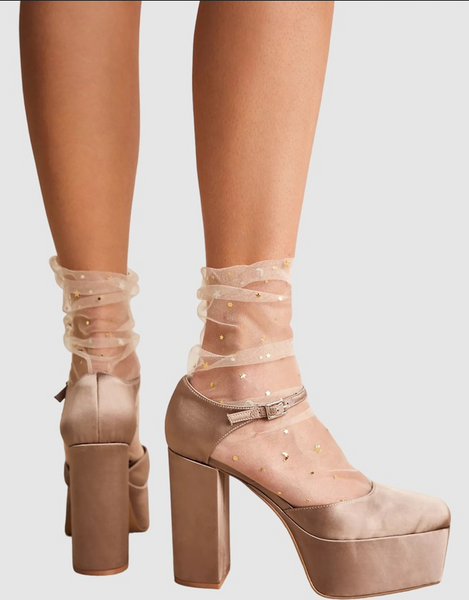 High Heel Jungle - Starry Sky Tulle Socks