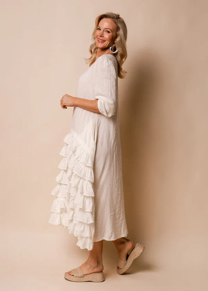 Imagine - Cream Ashton Cotton Dress