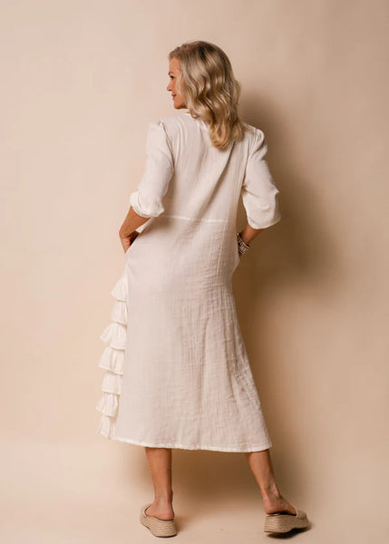 Imagine - Cream Ashton Cotton Dress