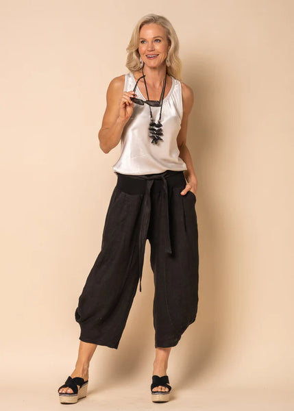 Imagine - Black Addison Linen Pant 6MM30467