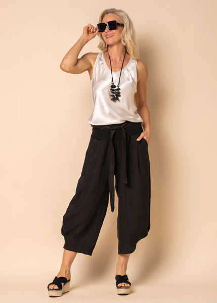 Imagine - Black Addison Linen Pant 6MM30467