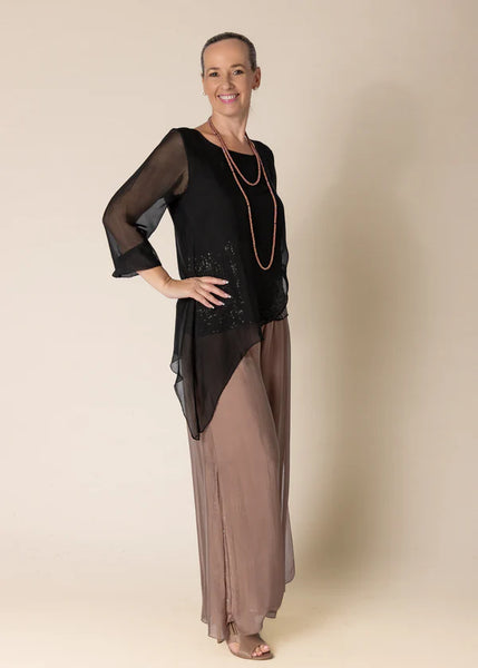 Imagine - Black Onyx Heathie Top 10IM7295