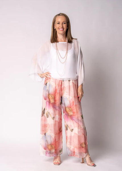 Imagine - Blush Silk Honor Pant with Split 10IM21841