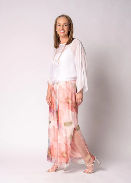 Imagine - Blush Silk Honor Pant with Split 10IM21841