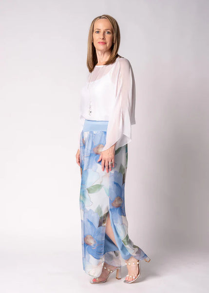 Imagine - Jeans Blue Silk Honor Pant with Split 10IM21841