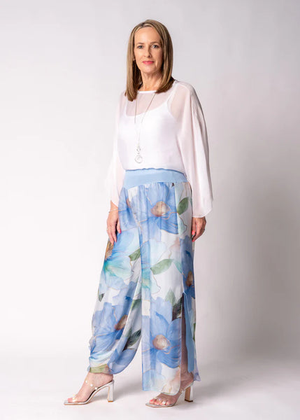 Imagine - Jeans Blue Silk Honor Pant with Split 10IM21841