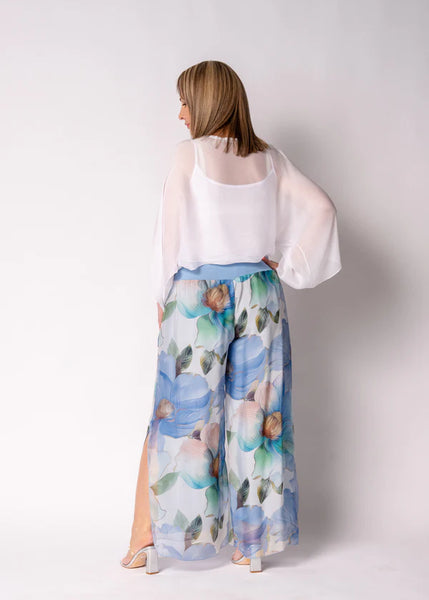 Imagine - Jeans Blue Silk Honor Pant with Split 10IM21841