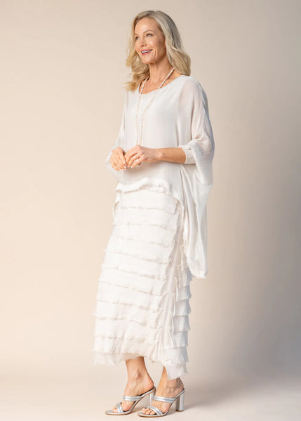 Imagine - Latte Netty Dress Silk Ruffle Layers 10IM38621