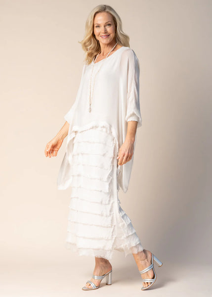 Imagine - Latte Netty Dress Silk Ruffle Layers 10IM38621