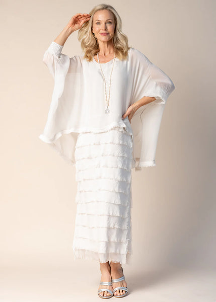 Imagine - Latte Netty Dress Silk Ruffle Layers 10IM38621