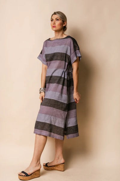 Imagine - Granite Moxie Linen Blend Dress IM3071 FINAL SALE