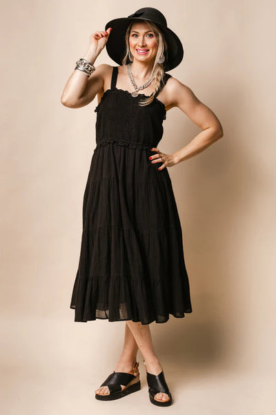 Imagine - Black Onyx Pia Cotton Dress