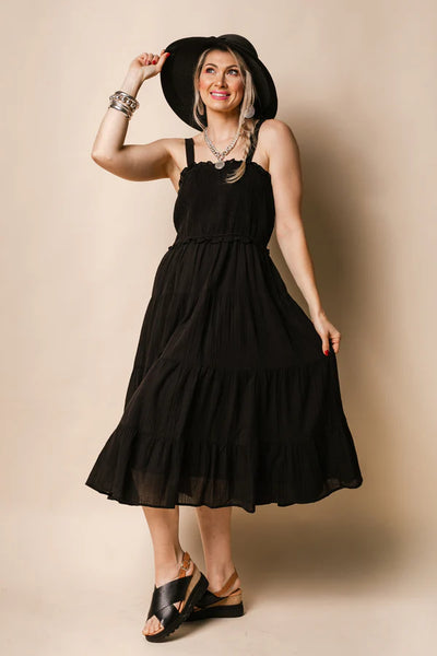 Imagine - Black Onyx Pia Cotton Dress