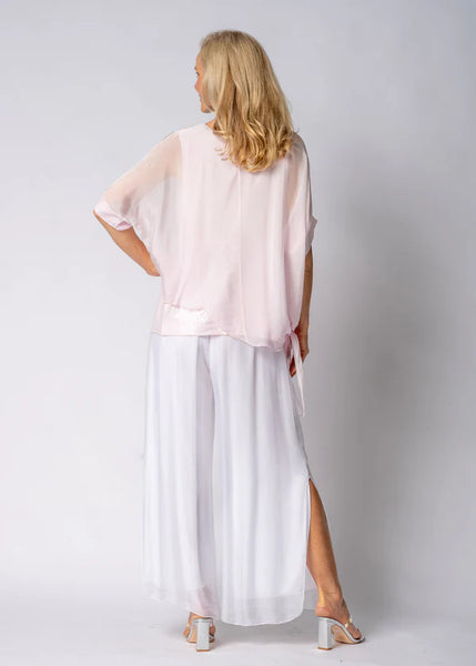 Imagine - Pink Modena Danika Silk Top 10IM7463