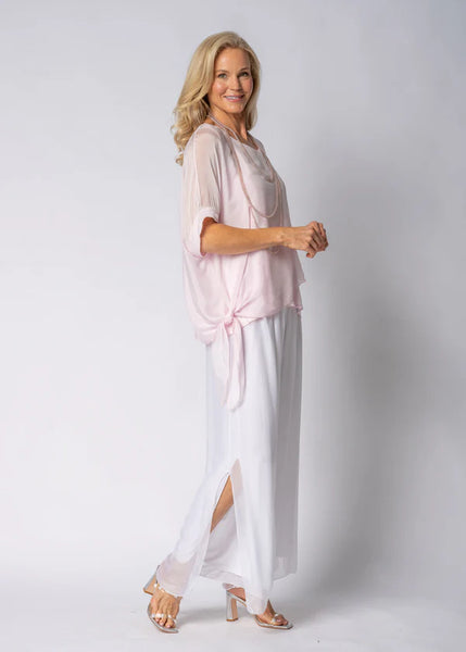 Imagine - Pink Modena Danika Silk Top 10IM7463
