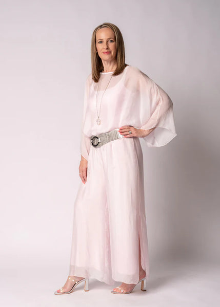 Imagine - Pink Modena Silk Gia Pant with Split 10IM2184