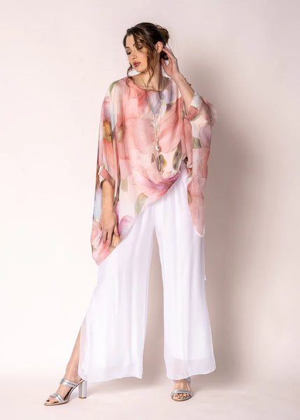 Imagine - Pink Blush Olivine Silk Top 10IM16881