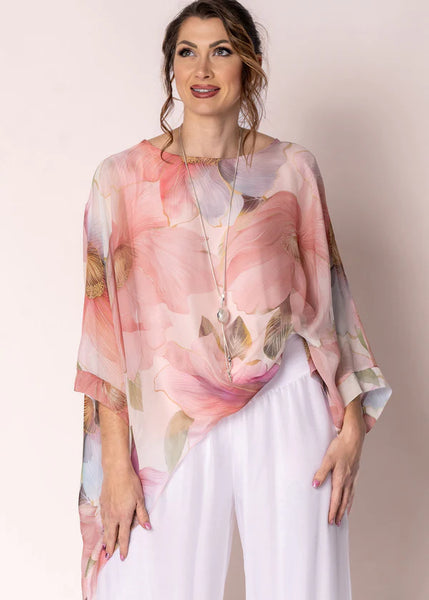 Imagine - Pink Blush Olivine Silk Top 10IM16881