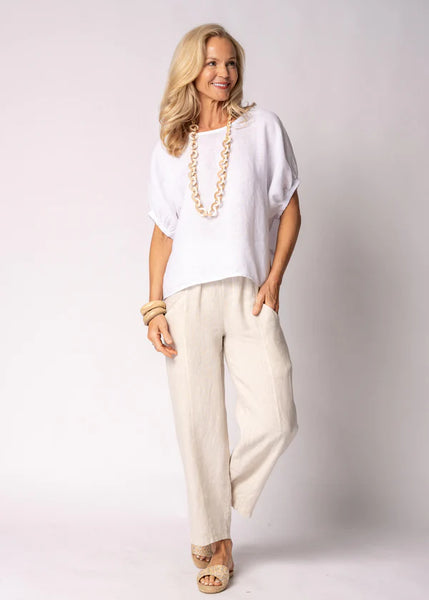 Imagine - Tari Linen Pant in Latte 6IM30583