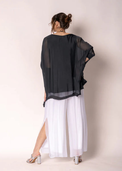 Imagine - Granite Amulet Silk Top 10IM3185