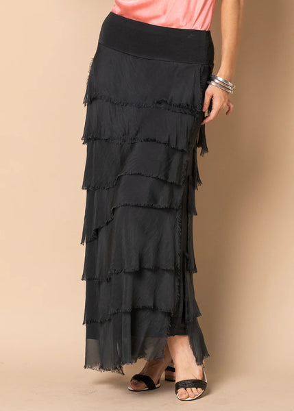 Imagine - Granite Flapper Fifi Silk Skirt 10IM2272G