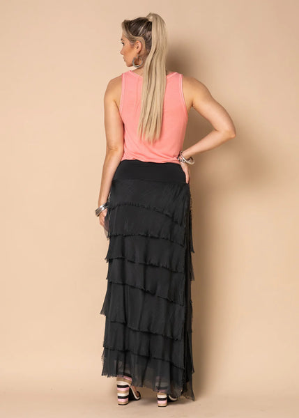 Imagine - Granite Flapper Fifi Silk Skirt 10IM2272G