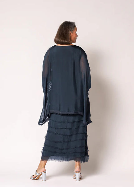 Imagine - Granite Netty Dress Silk Ruffle Layers 10IM38621