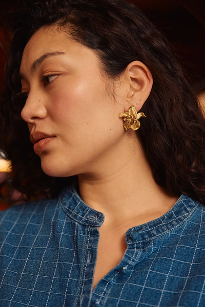 Isle of Mine - Sadie Flower Earring - Orchid