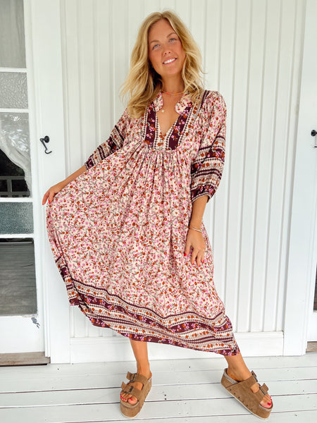 Jaase - Madelene Print Boheme Midi Dress
