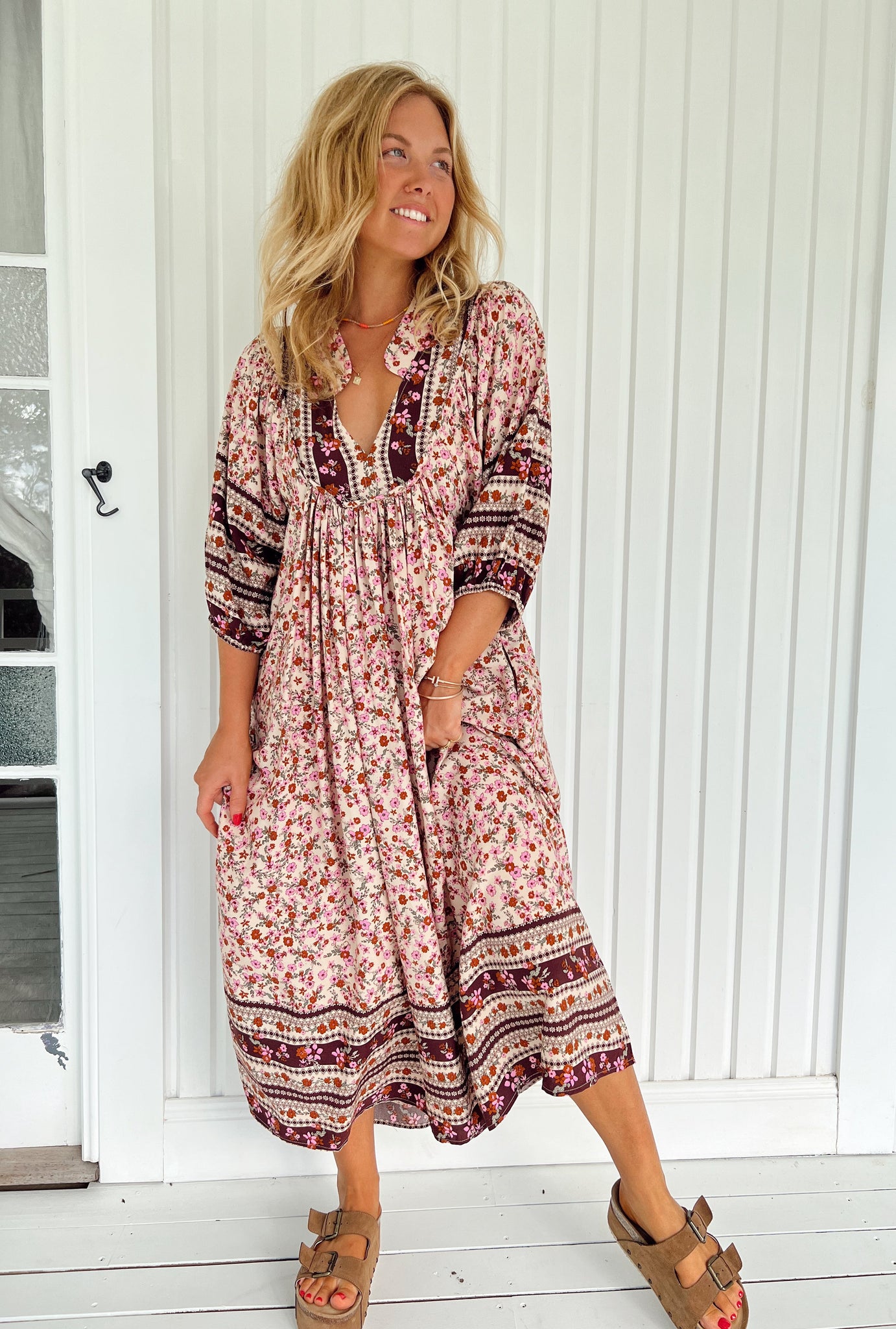 Jaase - Madelene Print Boheme Midi Dress