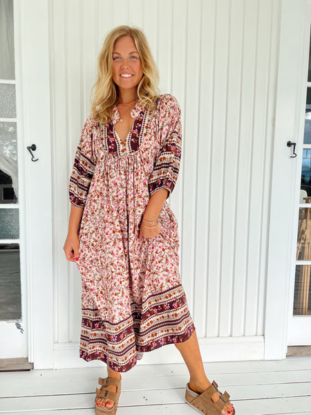 Jaase - Madelene Print Boheme Midi Dress