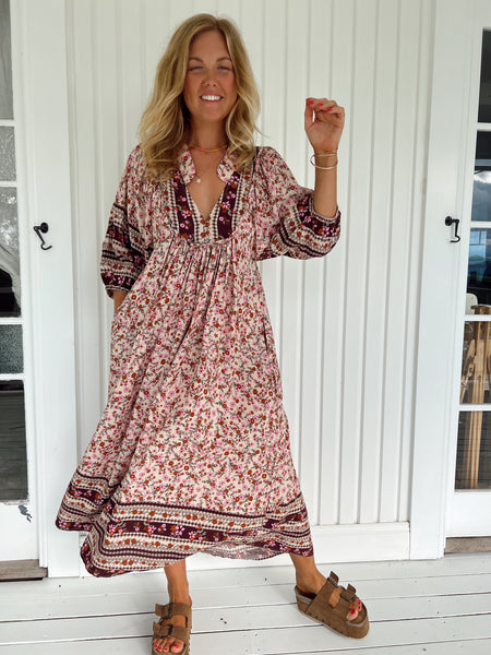 Jaase - Madelene Print Boheme Midi Dress