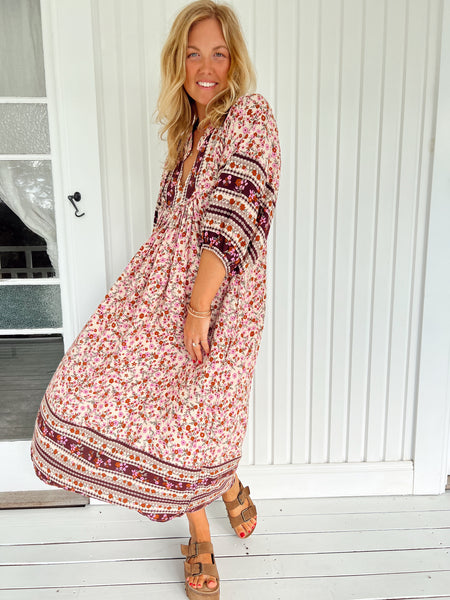 Jaase - Madelene Print Boheme Midi Dress