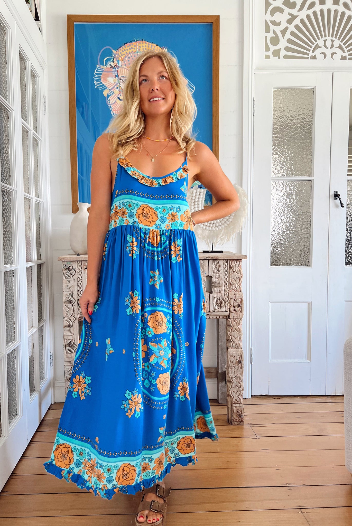 Jaase - Riviera Print Bibi Maxi Dress