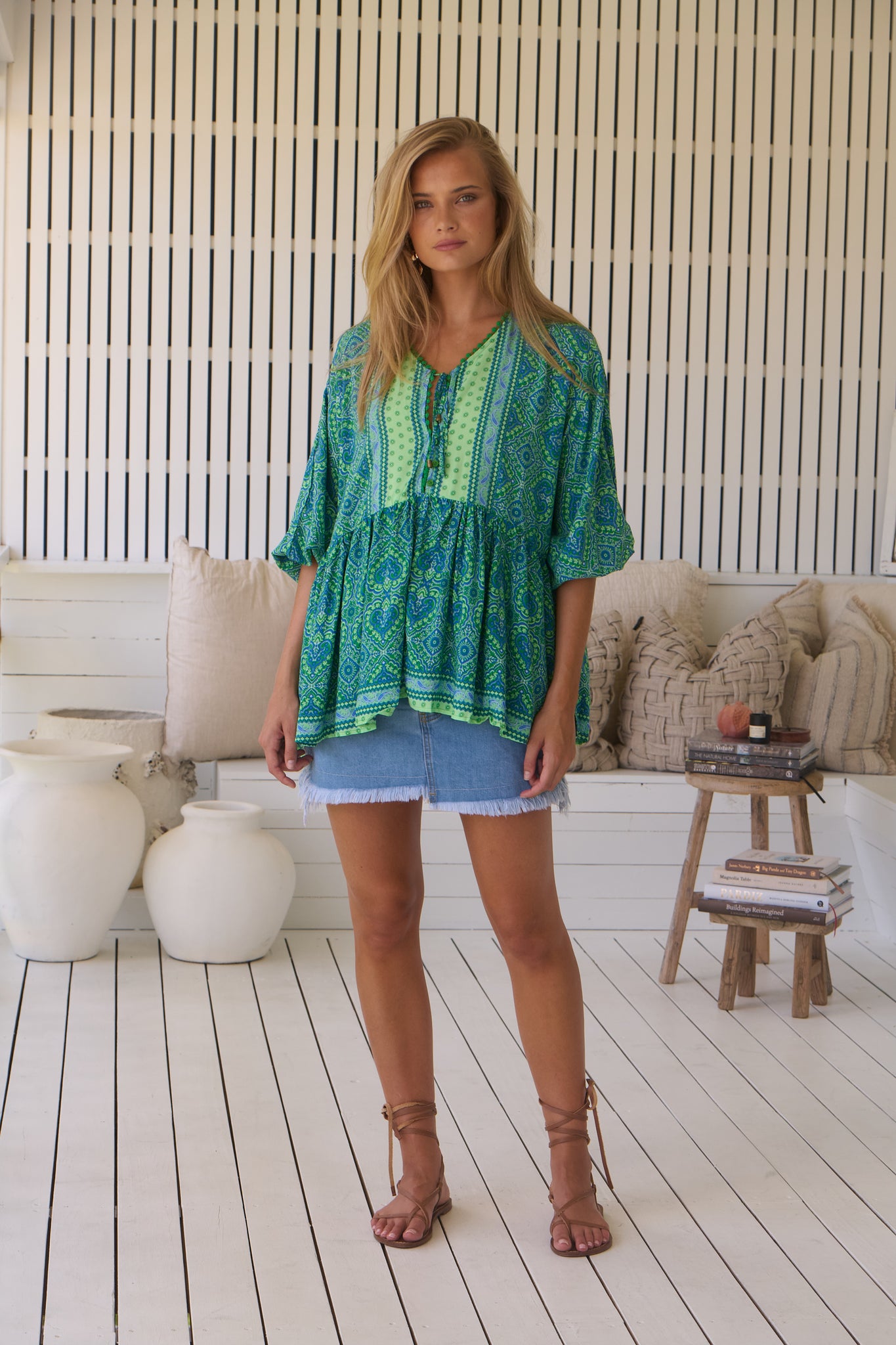 Jaase - Tranquility Print Chloe Top
