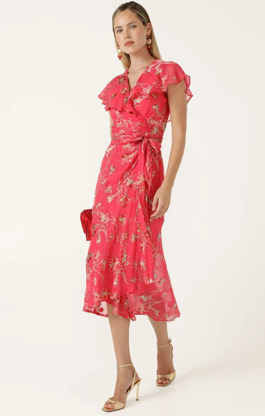 Sacha Drake - Eleanor Wrap Dress - Pink Floral