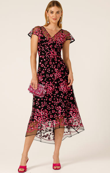 Sacha Drake - Joan Orchid Dress - Pink/Black