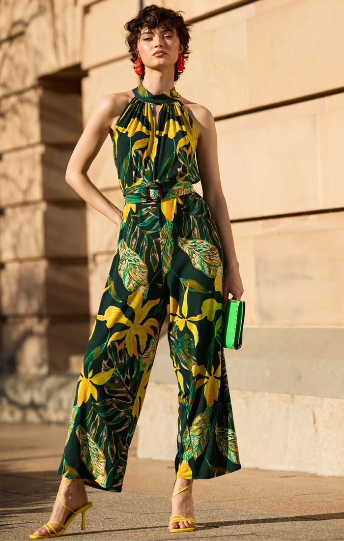 Sacha Drake - Lemon Lagoon Jumpsuit - Forest Palm