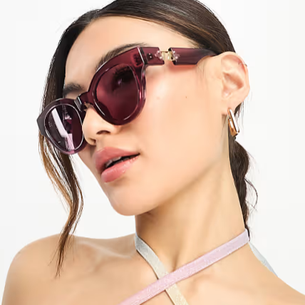 Le Specs Sunglasses - Deja Nu - Pink Transparent Rose