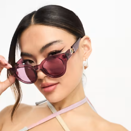 Le Specs Sunglasses - Deja Nu - Pink Transparent Rose