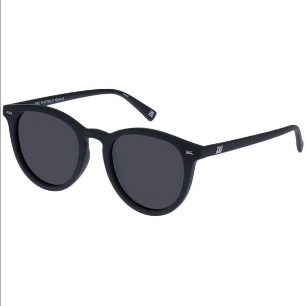 Le Specs Sunglasses - Fire Starter - Black Rubber Polarized 1902042