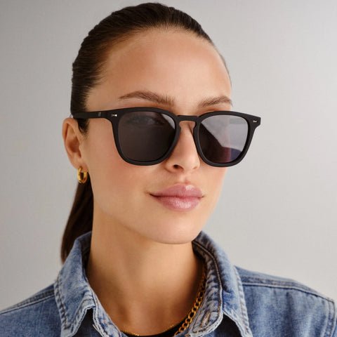 Le Specs Sunglasses - No Biggie - Black Rubber