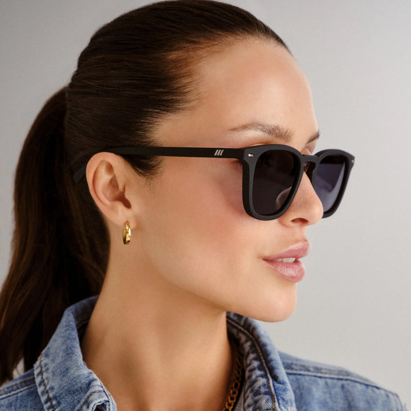 Le Specs Sunglasses - No Biggie - Black Rubber