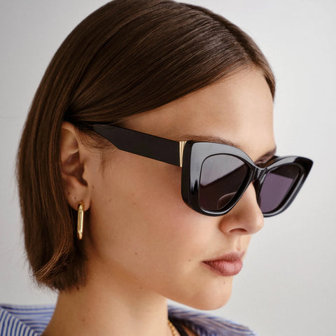 Le Specs Sunglasses - Tranquil Turmoil - Black