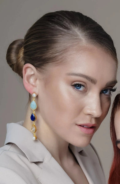 Meshca - Multi Drop Earrings