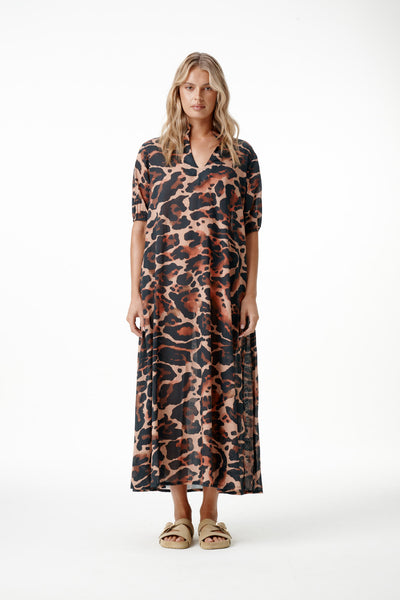 Oneseason - Long Grace Terra Leopard - Cotton - Leopard