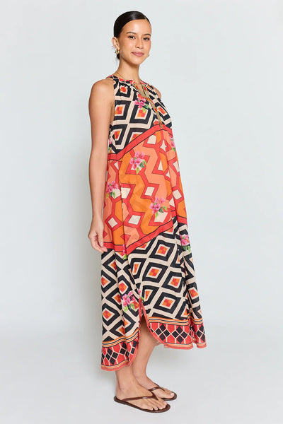 Lula Life - Bella Vista Maxi Dress - Tangerine